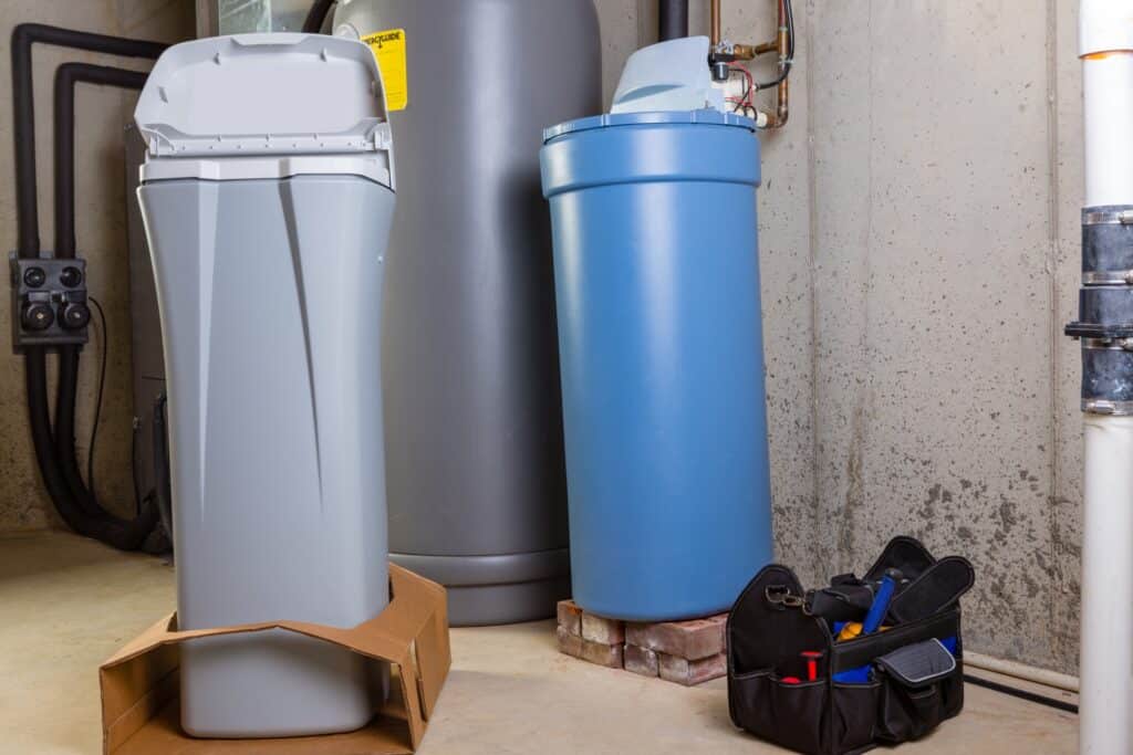 water softening equipment in a San Rafael home