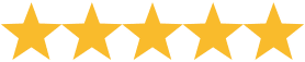 five golden stars forming a row